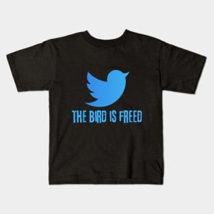 The Bird Is Freed Elon Musk Kids T-Shirt